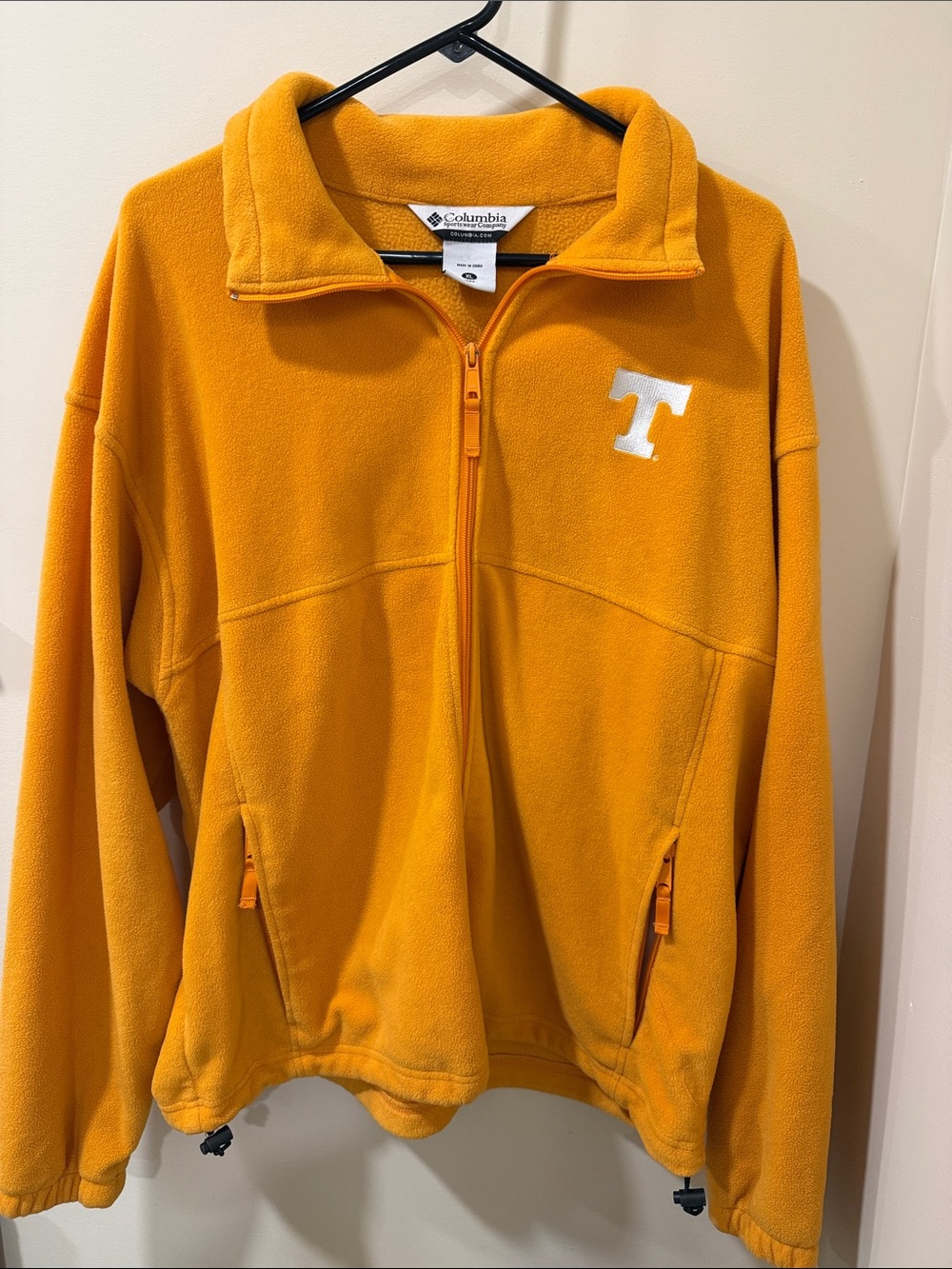 Columbia brand Tennessee Volunteers Orange Full-Zip Fleece Jacket